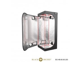 Black Orchid - Hydro-box 80x80x200cm Tent
