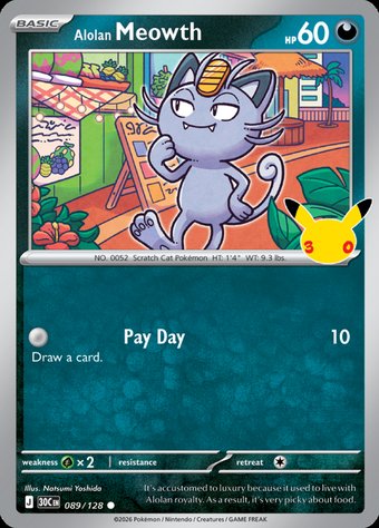 Alolan Meowth 089/128 — zvětšit