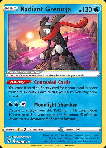 Radiant Greninja 046/189 (Radiant Rare)