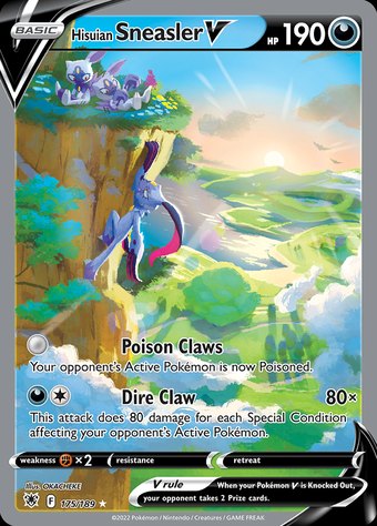 Hisuian Sneasler V 175/189 (Ultra Rare · alternate art)