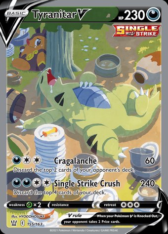 Tyranitar V 155/163 (alternate art Rare Ultra)