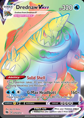 Drednaw VMAX 075/073 (Rare Rainbow)