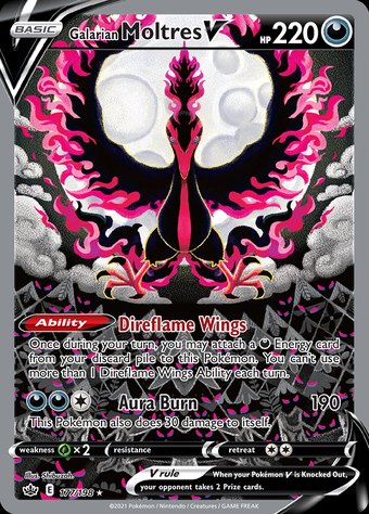 Galarian Moltres V 177/198 (Rare Ultra · alternate art)