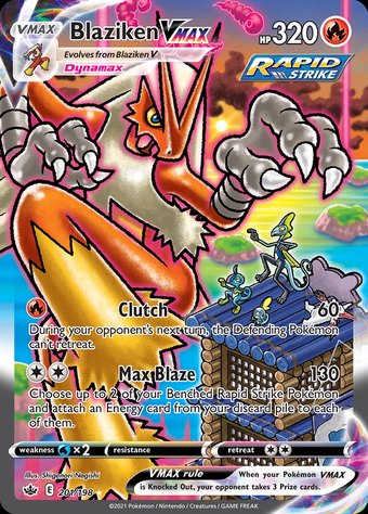 Blaziken VMAX 201/198 (Rare Rainbow · alternate art)