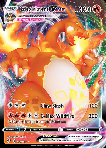 Charizard VMAX 020/189 (Rare Holo VMAX)
