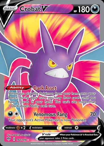 Crobat V 182/189 (Rare Ultra)