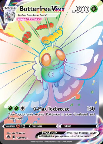 Butterfree VMAX 190/189 (Rare Rainbow)