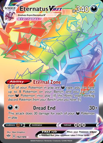 Eternatus VMAX 192/189 (Rare Rainbow)