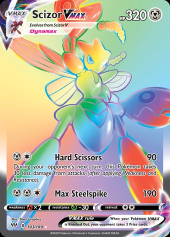 Scizor VMAX 193/189 (Rare Rainbow)
