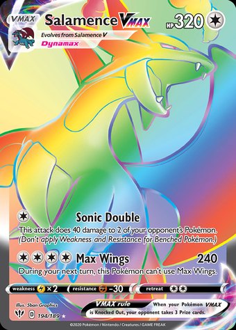 Salamence VMAX 194/189 (Rare Rainbow)