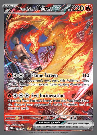 Team Rocket’s Moltres ex 229/182 (Special Illustration Rare)