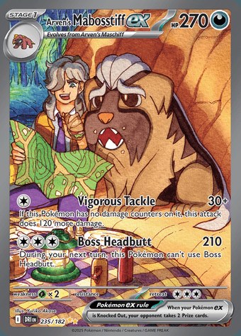 Arven’s Mabosstiff ex 235/182 (Special Illustration Rare)