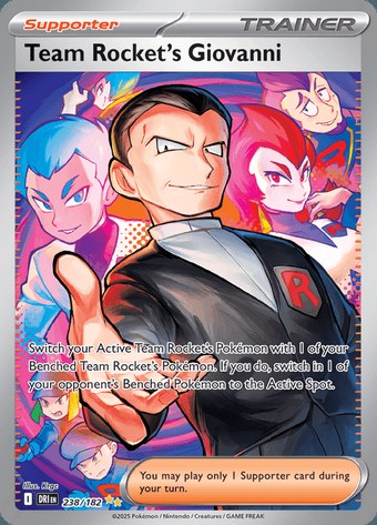 Team Rocket’s Giovanni 238/182 (Special Illustration Rare)