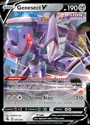 Genesect V 185/264 (Rare Holo V)