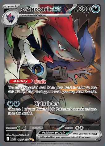 N’s Zoroark ex 185/159 (Special Illustration Rare)