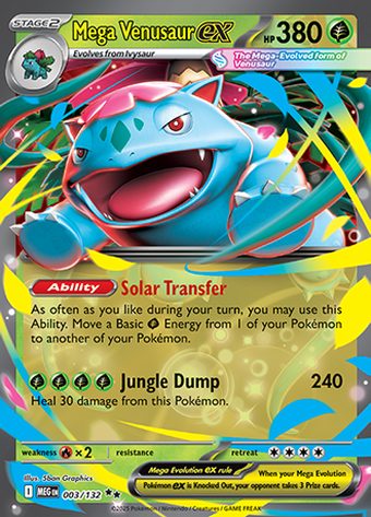 Mega Venusaur ex 003/132 (Double Rare)
