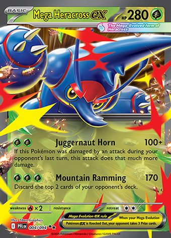 Mega Heracross ex 004/094 (Double Rare)