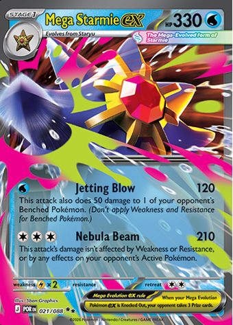 Mega Starmie ex 021/088 (Double Rare)