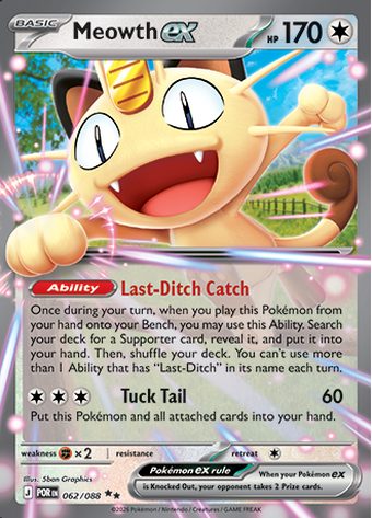 Meowth ex 062/088 (Double Rare)