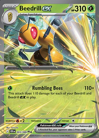 Beedrill ex 003/086 (Double Rare)