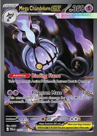 Mega Chandelure ex 115/084 (Special Illustration Rare)