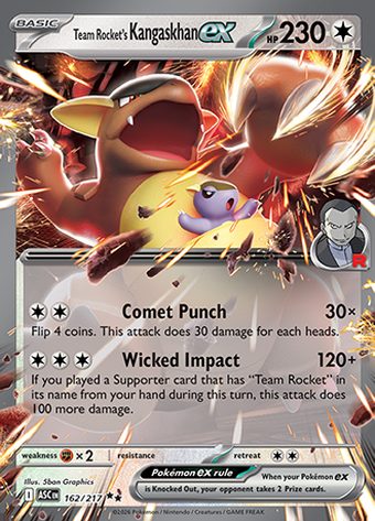 Team Rocket's Kangaskhan ex 162/217 (Double Rare)