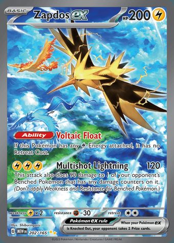 Zapdos ex 202/165 (Special Illustration Rare)