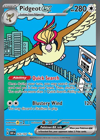 Pidgeot ex 225/197 (Special Illustration Rare)
