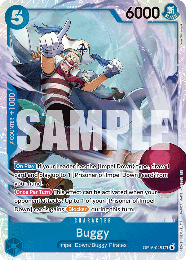 Buggy OP16-048 – One Piece Card Game