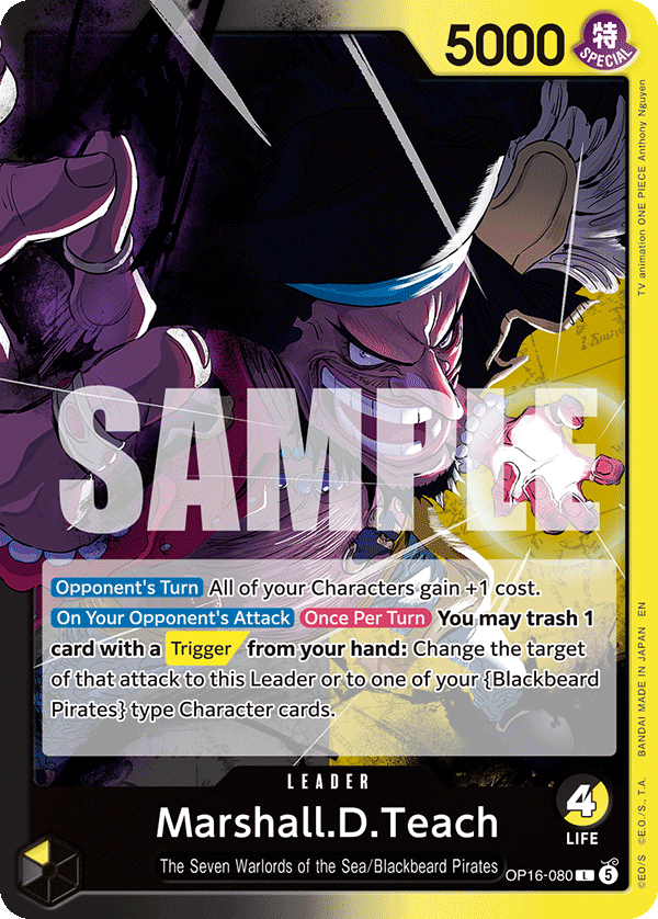 Marshall.D.Teach OP16-080 – One Piece Card Game