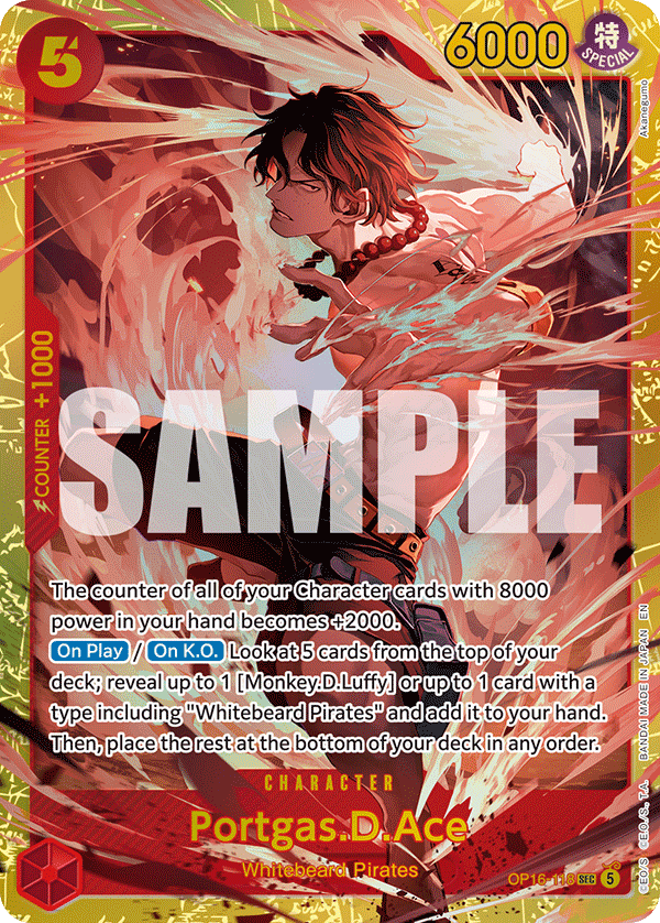 Portgas.D.Ace OP16-118 – One Piece Card Game
