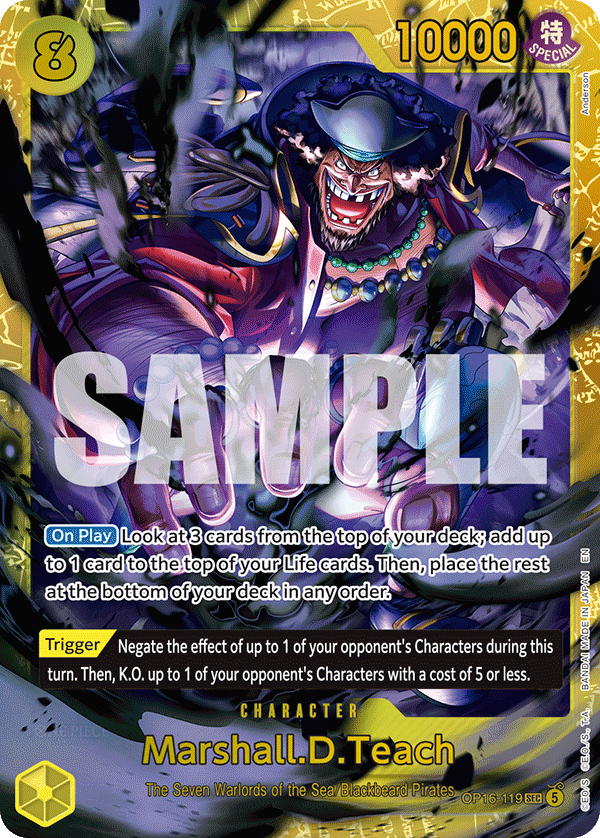 Marshall.D.Teach OP16-119 – One Piece Card Game