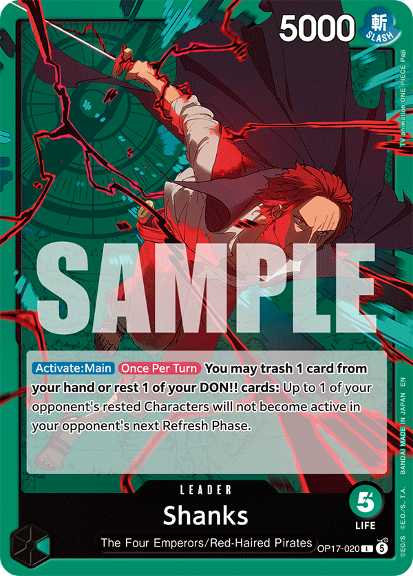 Shanks OP17-020 – One Piece Card Game