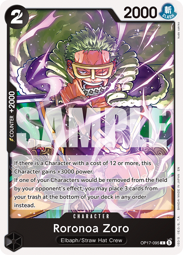 Roronoa Zoro OP17-095 – One Piece Card Game