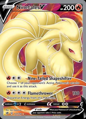 Ninetales V 177/192 (Rare Ultra)