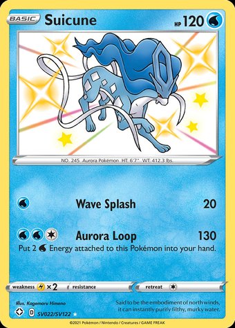 Suicune SV022/SV122 (shiny rare)