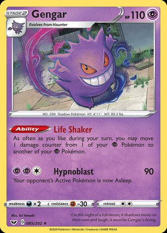 Gengar 085/202 (Rare Holo)