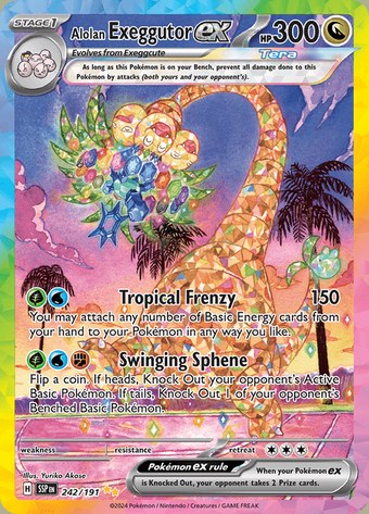 Alolan Exeggutor ex 242/191 (Special Illustration Rare)