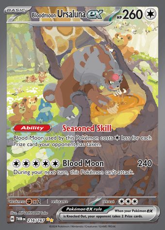 Bloodmoon Ursaluna ex 216/167 (Special Illustration Rare)