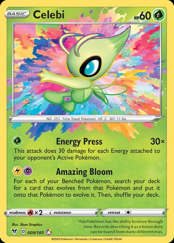 Celebi 009/185 (Amazing Rare)