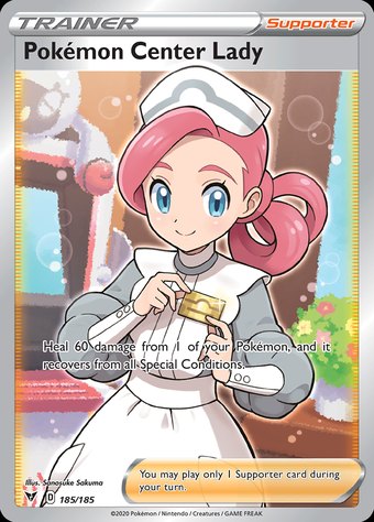 Pokémon Center Lady 185/185 (Rare Ultra)