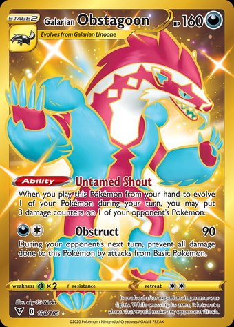 Galarian Obstagoon 198/185 (Rare Secret)