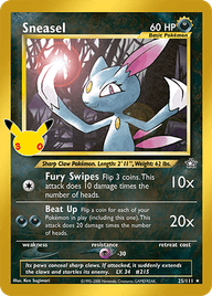 Sneasel · 25/111 · Classic Collection