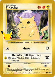 Pikachu · 58/102 · Classic Collection