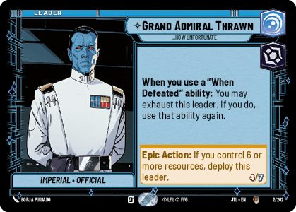 Grand Admiral Thrawn – ...How Unfortunate