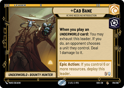 Cad Bane – He Who Needs No Introduction