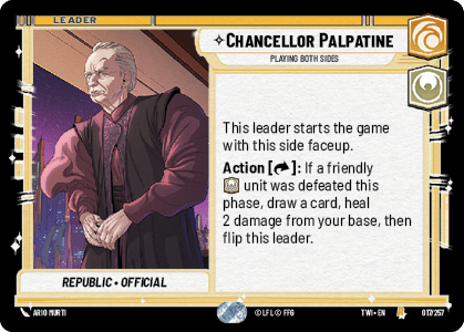 Chancellor Palpatine – Playing Both Sides