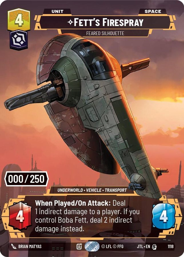 Fett's Firespray – Feared Silhouette