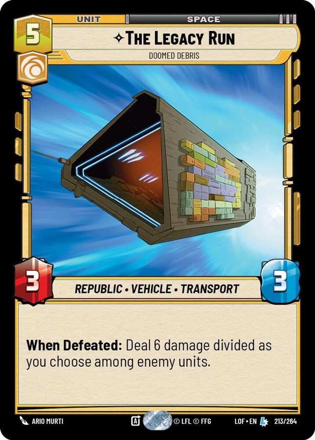 The Legacy Run – Doomed Debris
