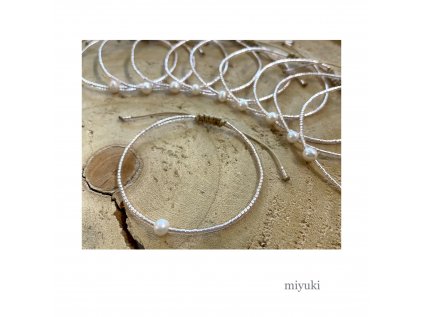miyuki korálky s říční perlou